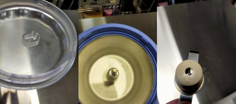 熱湯で汚れを落とした後の製菓用具